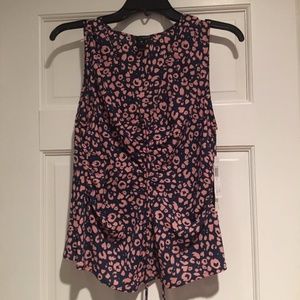 AQUA Blue and Pink Top (NWT)